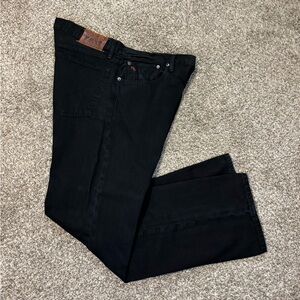 Polo Ralph Lauren Jeans Men 36x32 Classic Fit 867 Straight Leg Black Denim Pants